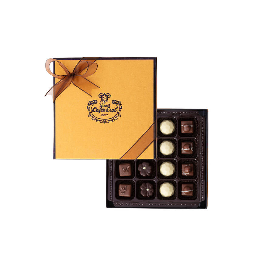 Assortiment Exquis Boîte De chocolats Dorés 16 Pièces