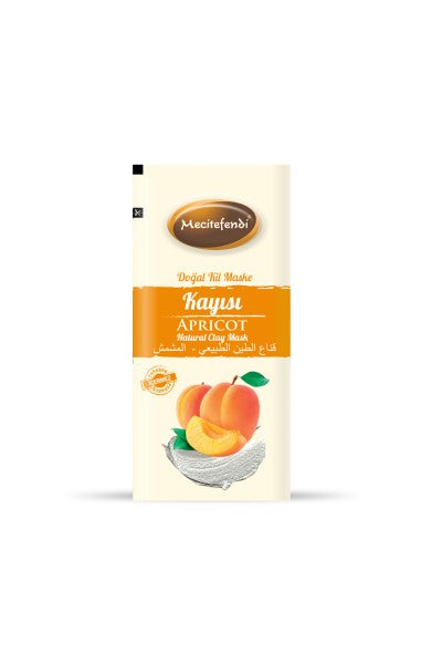 Naturlig lermask aprikos engångsbruk 20 g.