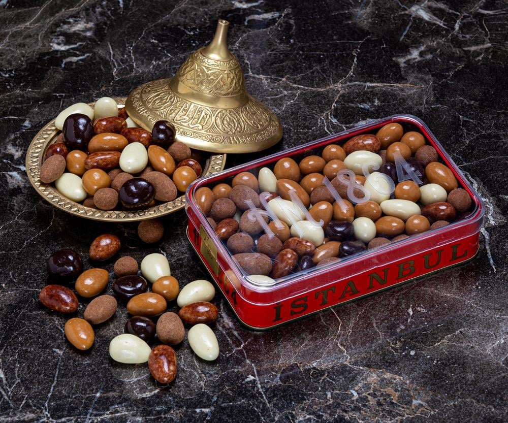 Variety of Flavors Assorted Dragee - Large Metal Box