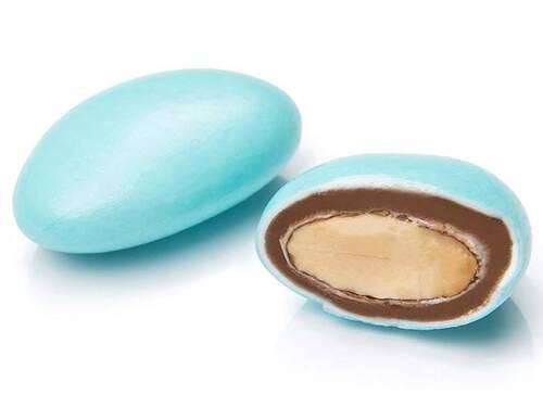 Blue Chocolate Covered Almond Dragee 1kg