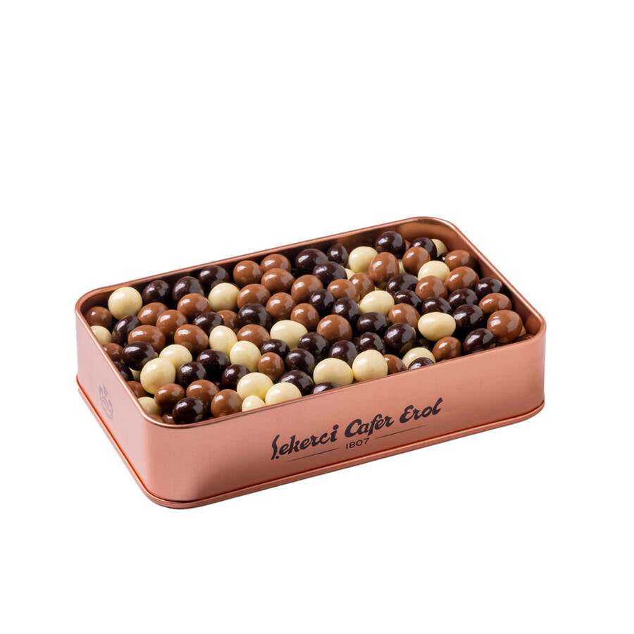 Dragee Di Caffè In Grani di Qualità Premium IN SCATOLA di bronzo 300 G.