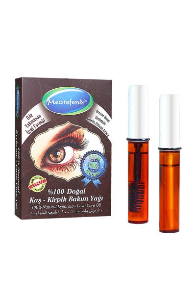 óleo 100% natural para o cuidado das sobrancelhas e pestanas