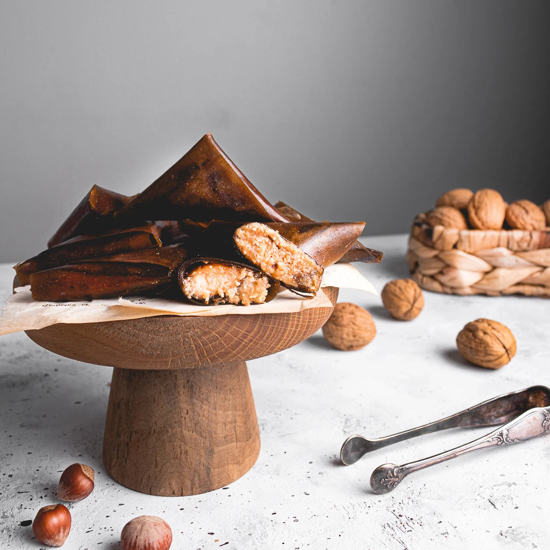 Επιδόρπιο Amulet χωρίς γλουτένη και ζάχαρη Mulberry Hazelnut Paste Amulet Dessert - Exotic Turkish Delight Alternative 600 G.