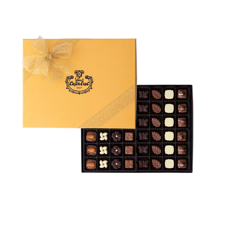 Assortiment Exquis Boîte De chocolats Dorés 48 Pièces
