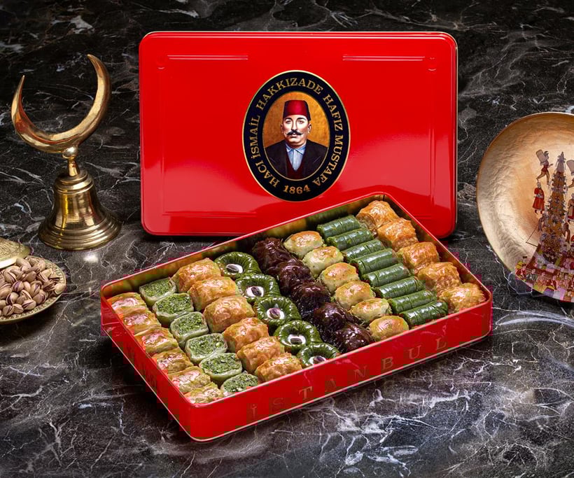 Deluxe-Baklava mit gemischten Pistazien - Extra große Schachtel