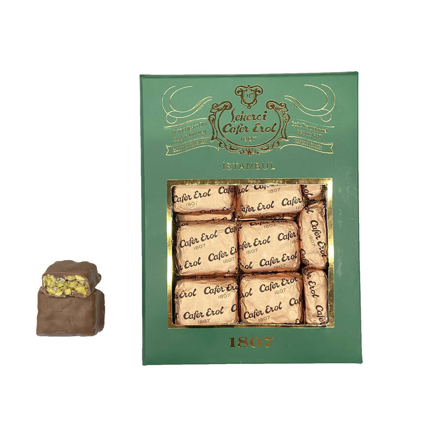 Croquant et Délicieux Chocolat Croquant en Boîte Verte 240 G.