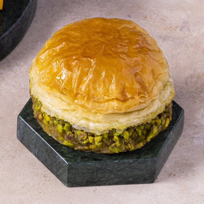 Grillad pistaschbaklava-burgare 1 bit