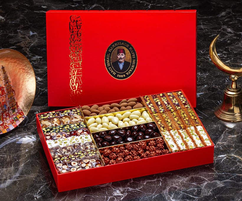 Blandat sortiment av Turkish Delight och Dragee 1750 g.