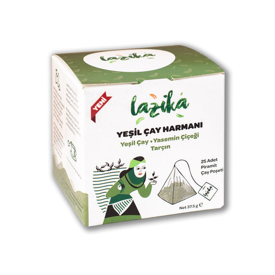 Grünteemischung mit Jasminblüte und Zimt, 25 Packungen