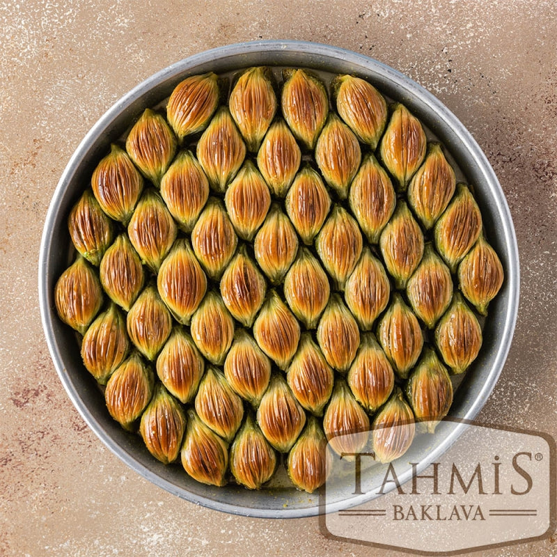 Pistagefylld musselbaklava 2,5 kg.