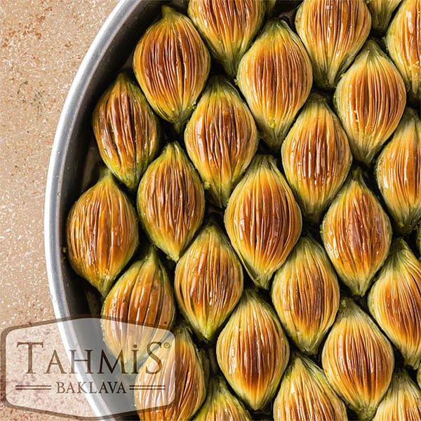 Pistagefylld musselbaklava 2,5 kg.