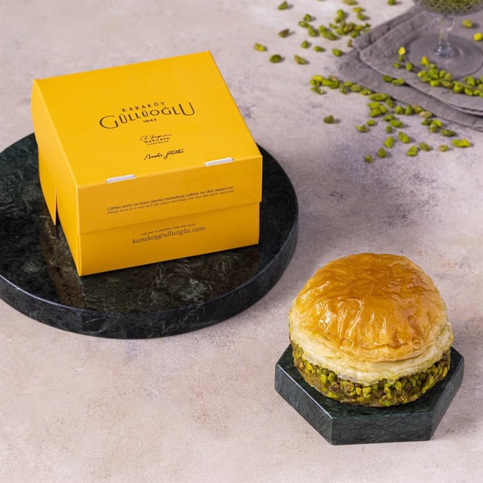 Grillad pistaschbaklava-burgare 1 bit