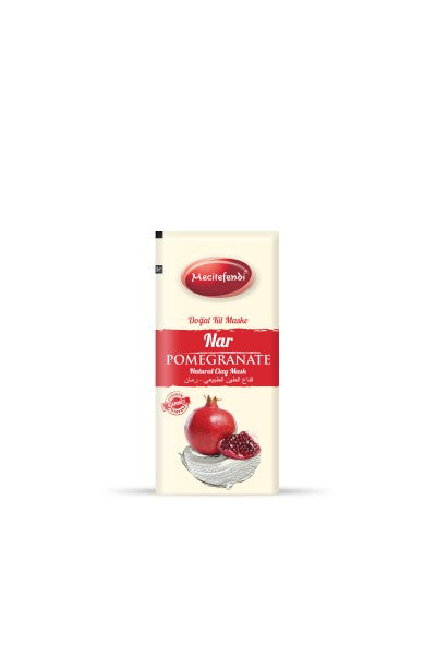 Naturlig lermask Granatäpple Engångsbruk 20 g.