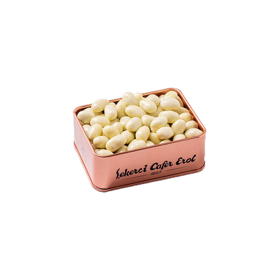 Premium Mastic Flavored Peanut Dragee in Bronze Tin Box 150 G.