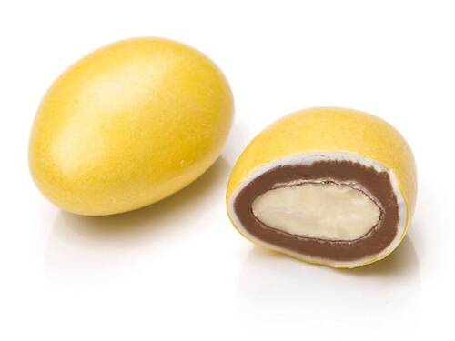 Premium Yellow Chocolate Covered Almond Dragee 1 Kg.