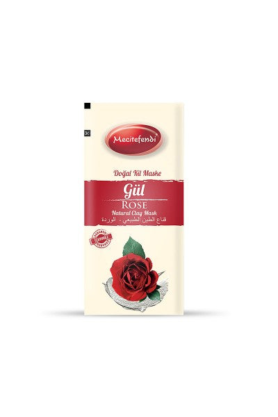 Naturlig lermask Rose Engångsbruk 20 g.