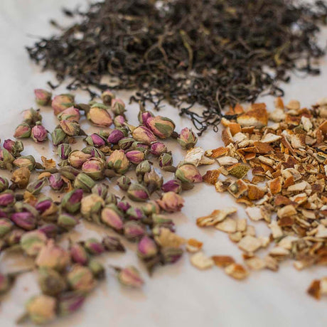 Miscela Di Tè verde Con Buccia d'arancia E ROSA 25 confezioni