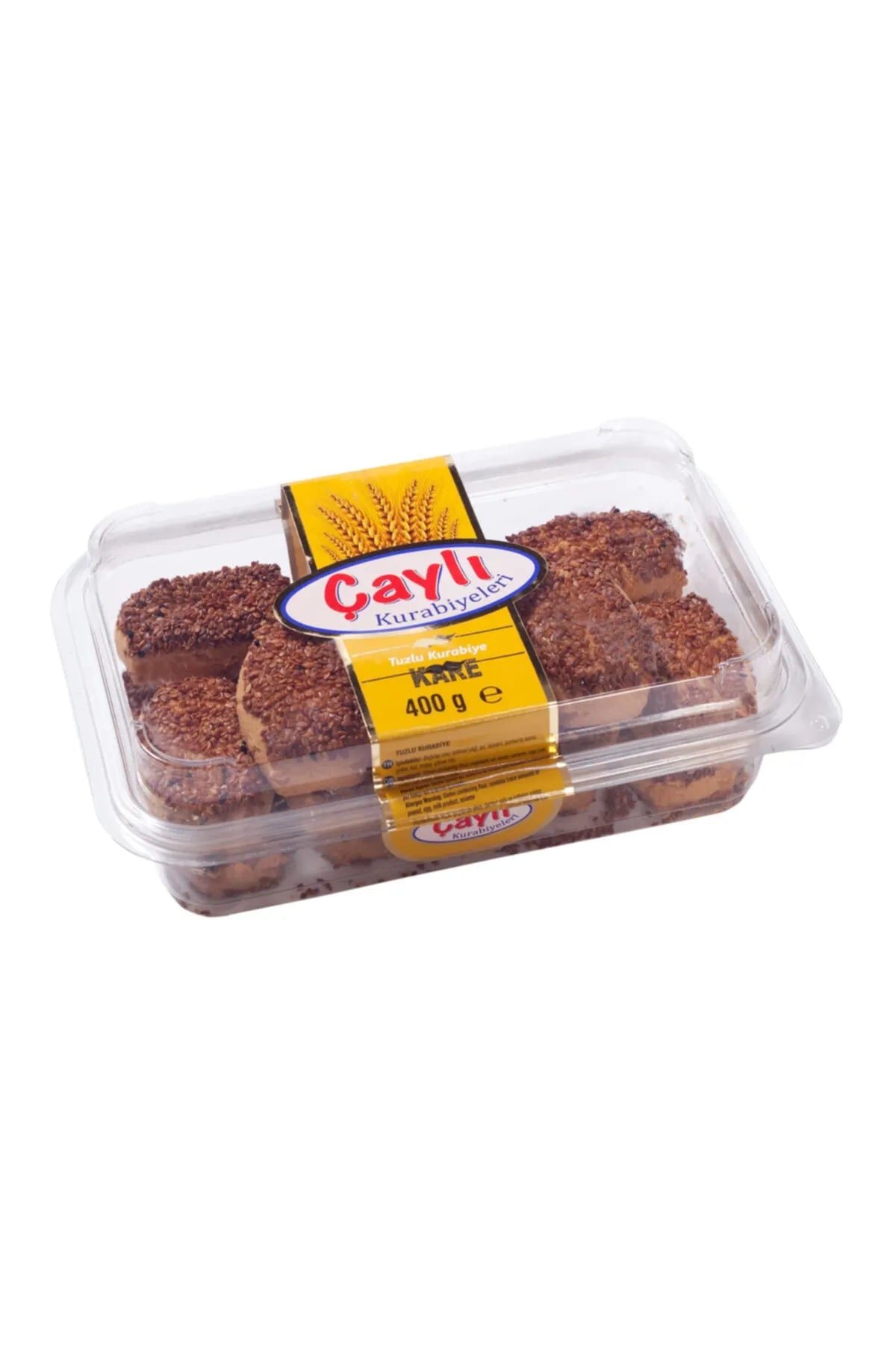 Saltad fyrkantig kaka 400 G.