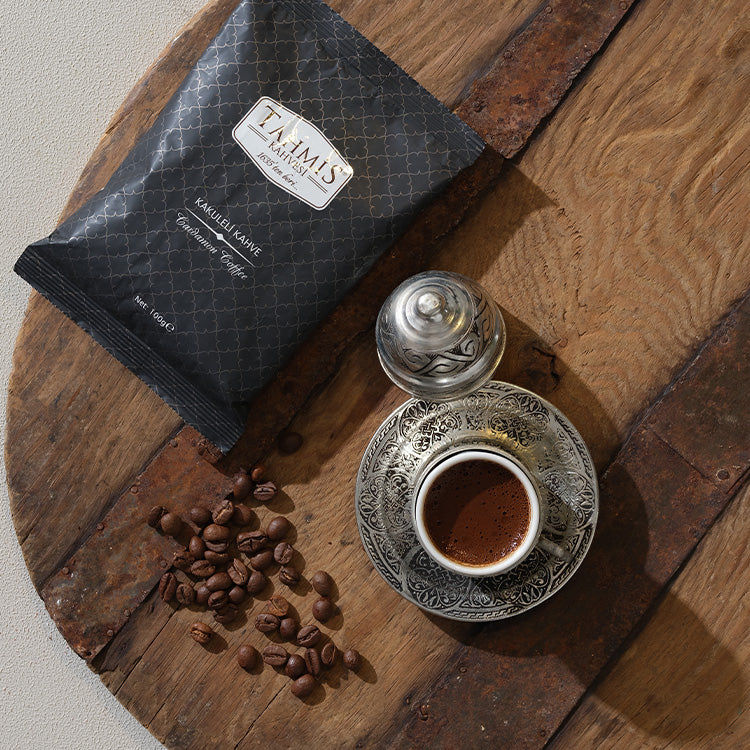 Singelpaket Turkiskt kaffe med kardemumma - Exotisk blandning 100 g.