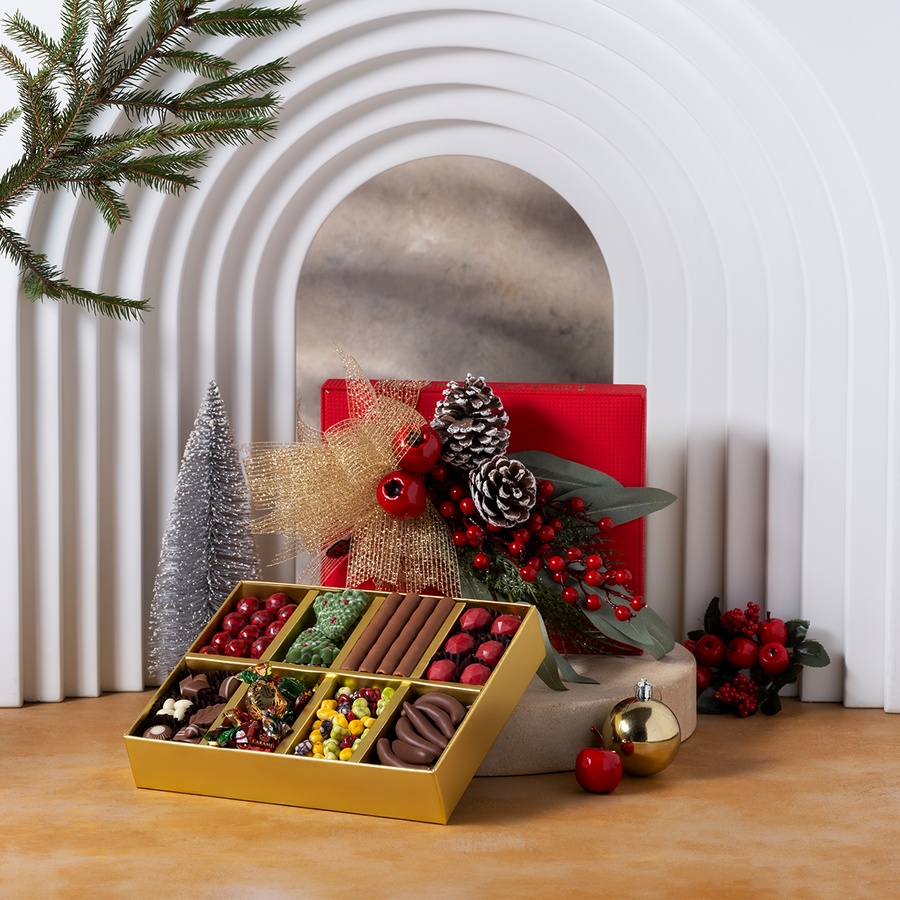 Petit Coffret Cadeau Boîte Mixte En velours