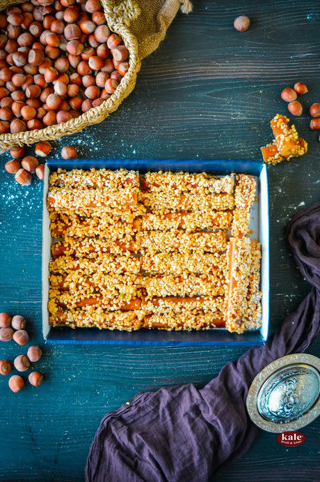 Φουντούκι ρολό φρούτων Δέρμα φρούτων Nutty Pestil 1 Kg.