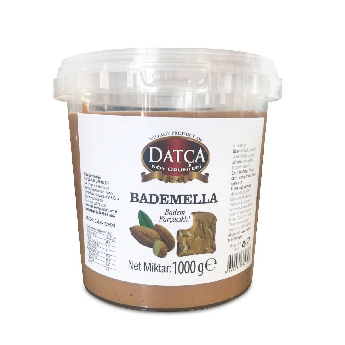 Bademella mandelpasta med mandelbitar 1 kg.