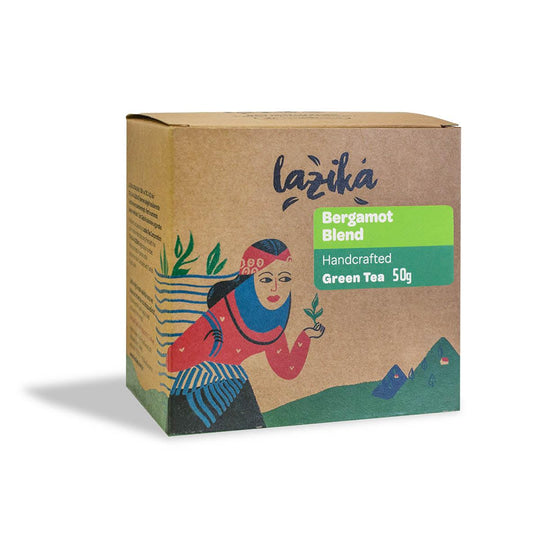 Chá verde de folhas com sabor a bergamota 50 G.