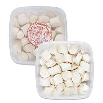 Premiumkvalitet Akide godis med tuggummismak 250 g.