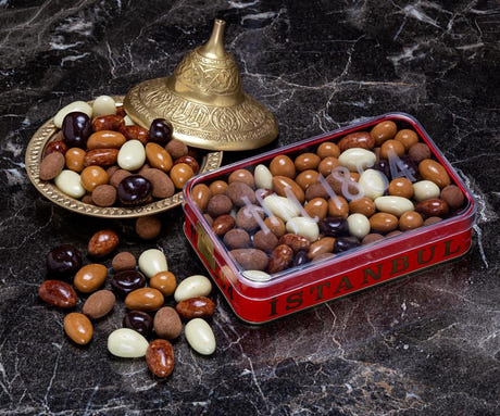 Variety of Flavors Assorted Dragee - Large Metal Box