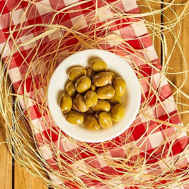 Gourmet Bodrum Large Crushed Green Olives 1 Kg.