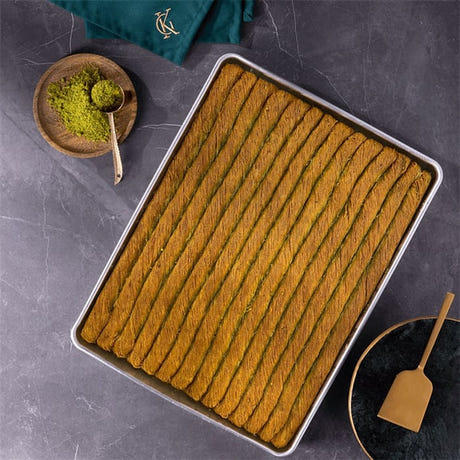 Burma Kadayif with Pistachio on Tray 2.8kg - Large Tray Pack