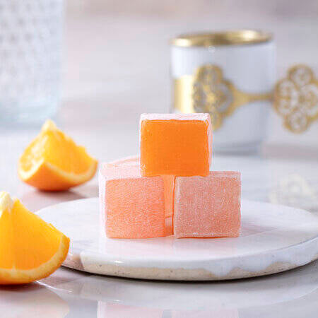 Citrus narancs ízesítésű török finomság 1 kg.