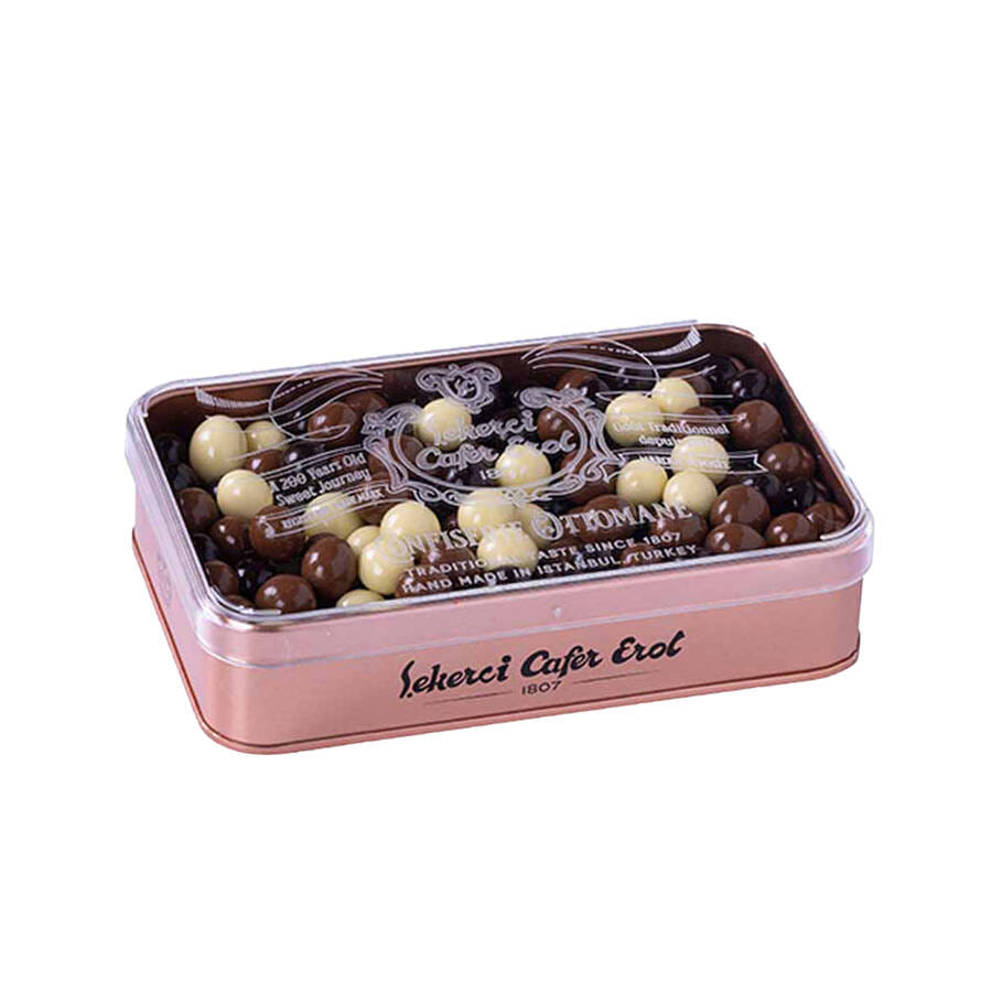 Premium Quality Coffee Bean Dragee in Bronze Tin 300 G. — view 2