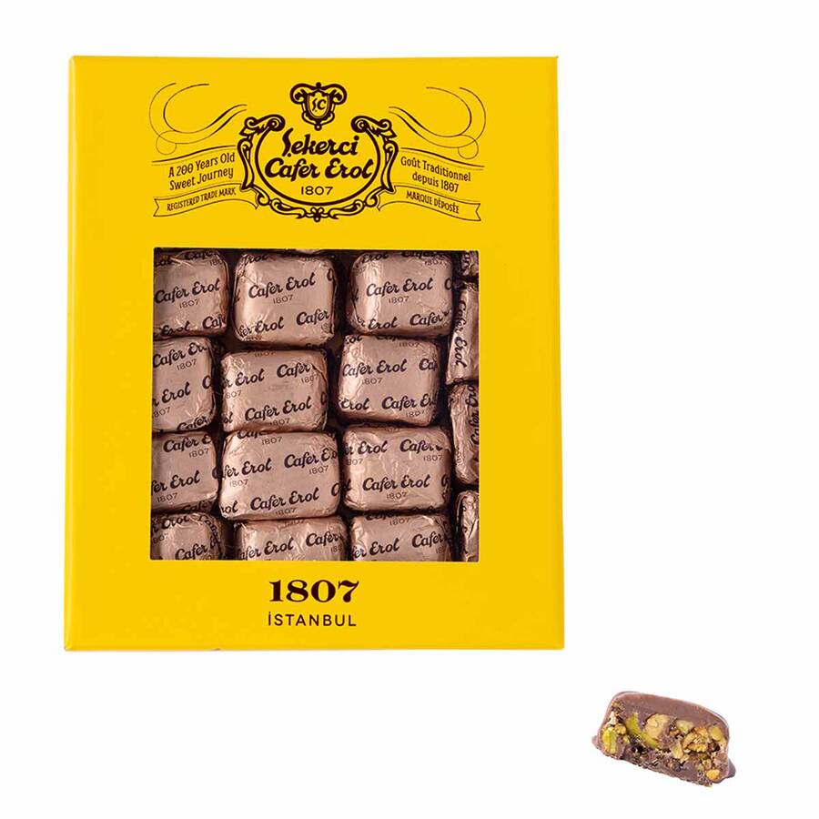 Premium Handmade Croquant Chocolate in Yellow Box 440g