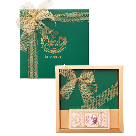 Gift Special Turkish Delight and Cologne Set in Green Box — view 2