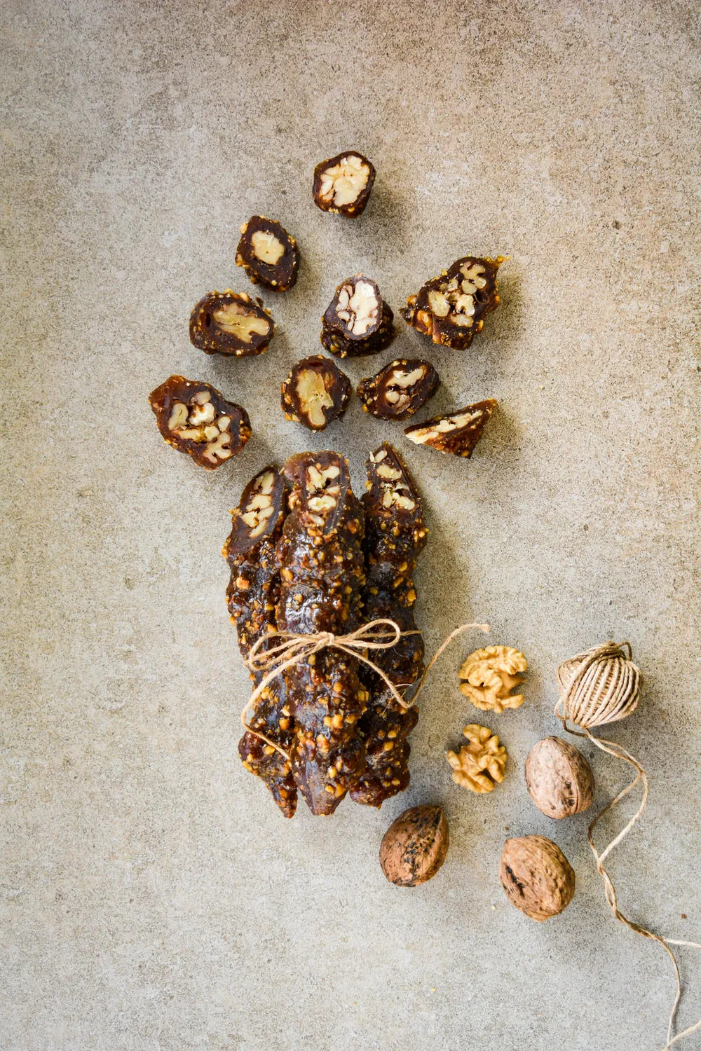 Hazelnut Coated Walnut Sausage 1 Kg.