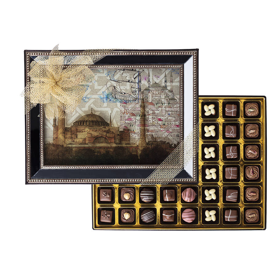 Cioccolato Speciale Fatto A Mano In Scatola Con Cornice A Specchio Hagia Sophia