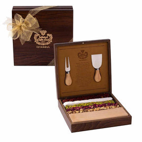 Limited Edition Wooden Turkish Delight Box with Knife