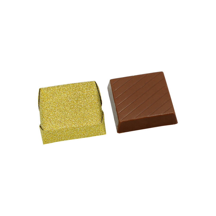 Cioccolato Di Lusso Incartato a Mano Con Dettagli in oro glitterato