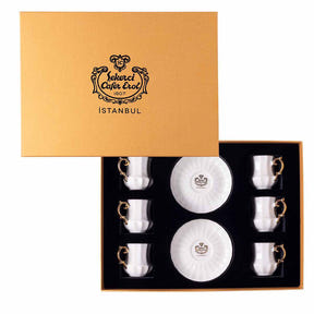 Istanbul Gilded Coffee Cup 6 Pieces