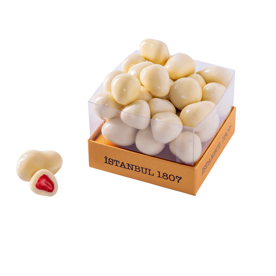 Dried Strawberry Milk Dragee in a Istanbul Package 230 G.