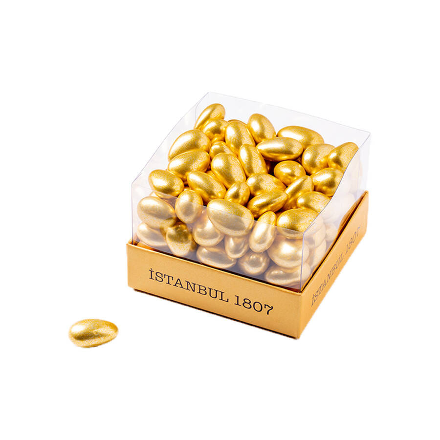 Golden Shiny Dragee in Istanbul Box 250 G.