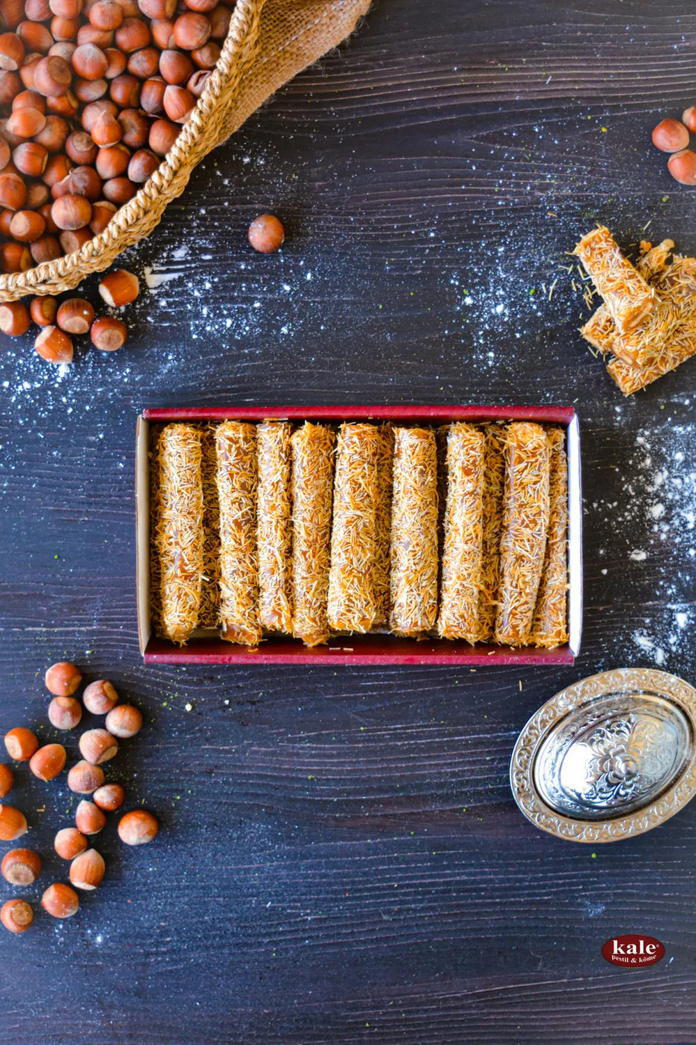Roll Frukt Läder med Kadayif Omslagen Läcker Pestil 1 Kg.
