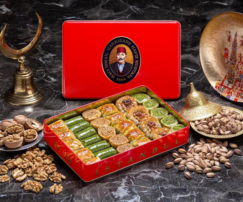 Baklava Gourmet Aux pistaches Et Aux NOIX - Boîte Moyenne