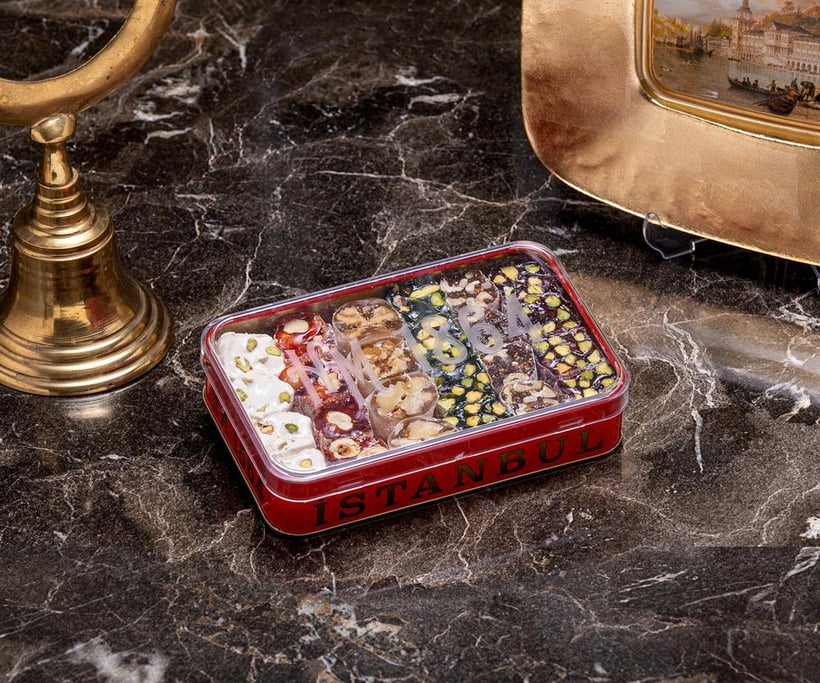 Prémium Mixed Turkish Delight Selection kristály dobozban