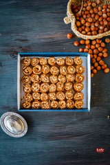 Hasselnötsinfuserad fruktläderdessert Nutty Rolled Pestil 500 G.