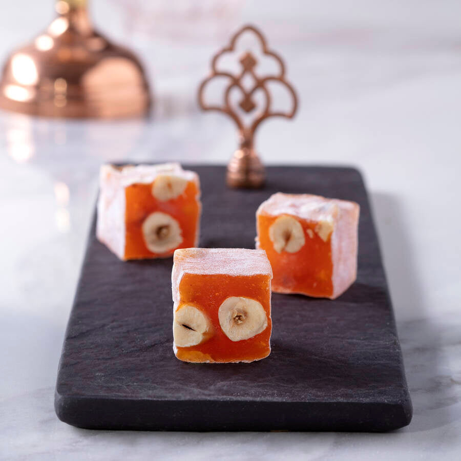 Pudełko Upominkowe Turkish Delight O Smaku Pomarańczy Z Orzechami Laskowymi