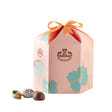 Chocolate Caramel Candy in Orange Hexagonal Flower Box 500g