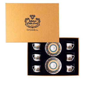 Patterned Turkish Coffee Cup 6 Pieces