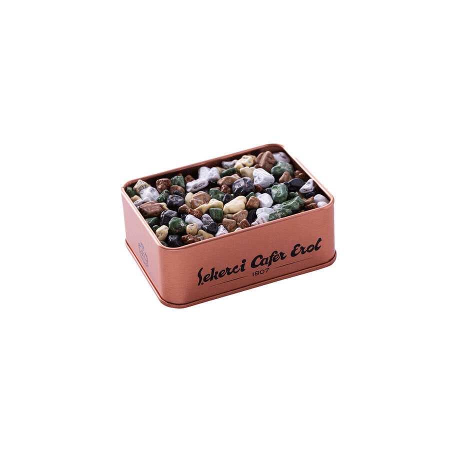 Dragee in Bronze Tin Box 150 G.